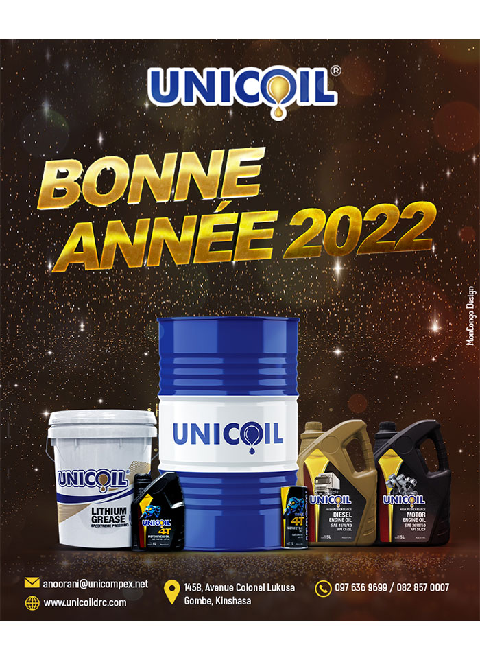 Unicoil Kinshasa Lubrifiants Lubricants Engine Oil RDC 