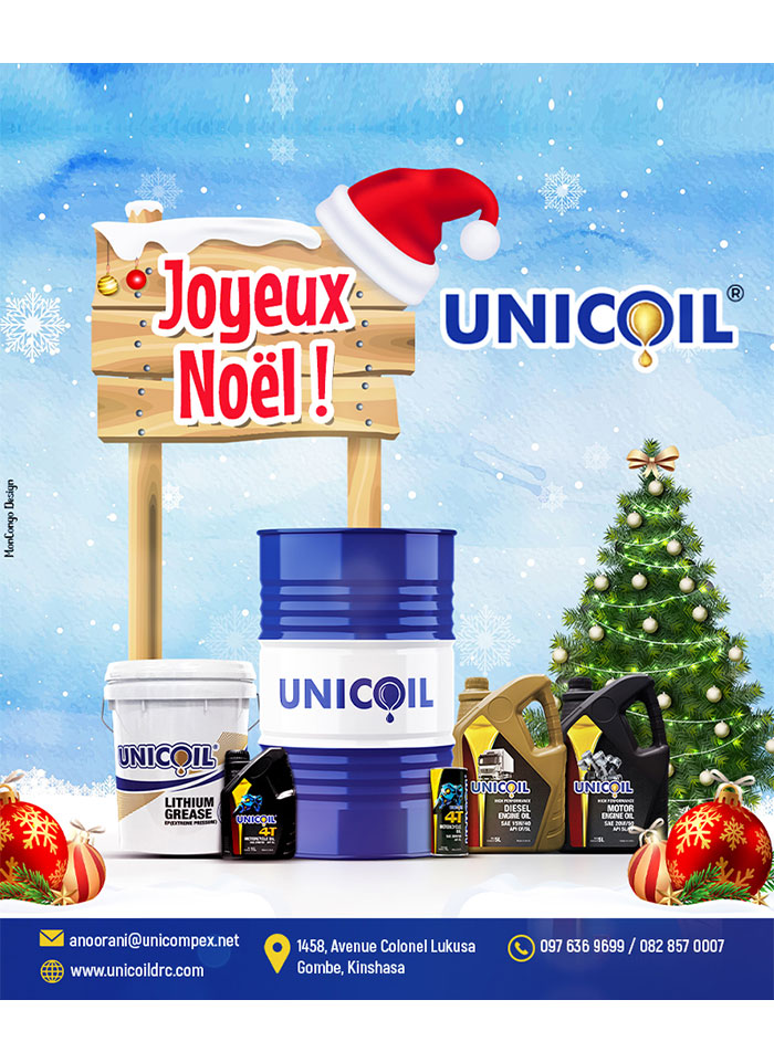 Unicoil Kinshasa Lubrifiants Lubricants Engine Oil RDC 