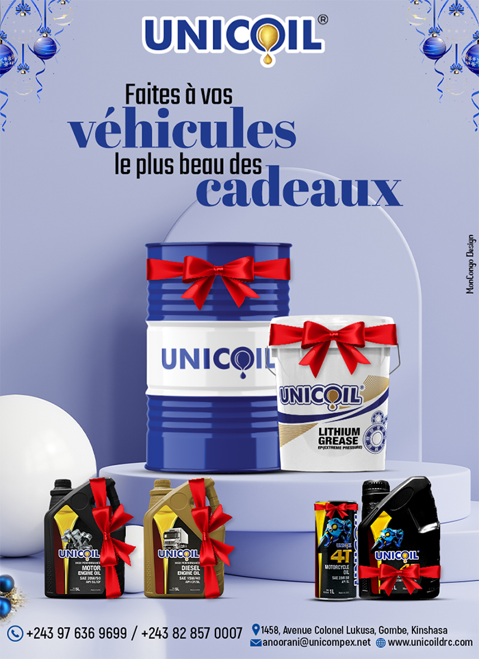 Unicoil Kinshasa Lubrifiants Lubricants Engine Oil RDC 