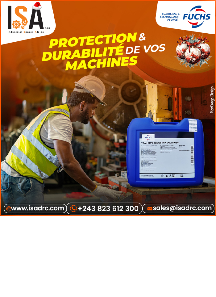 ISA- Kinshasa – Lubrifiants- Lubricants - Engine Oil - RDC