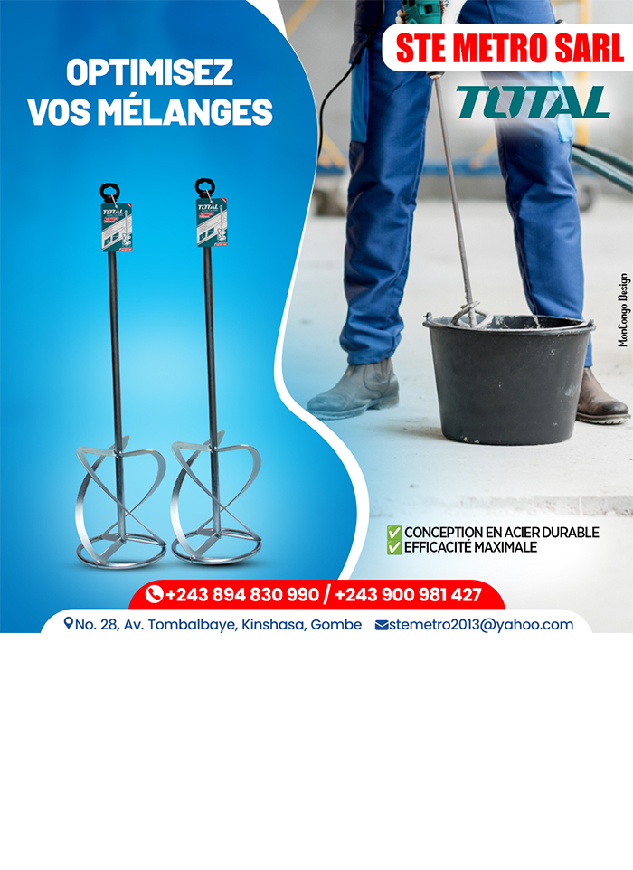 STE Metro Sarl - outils et accessoires de construction - Kinshasa - RD Congo – MonCongo